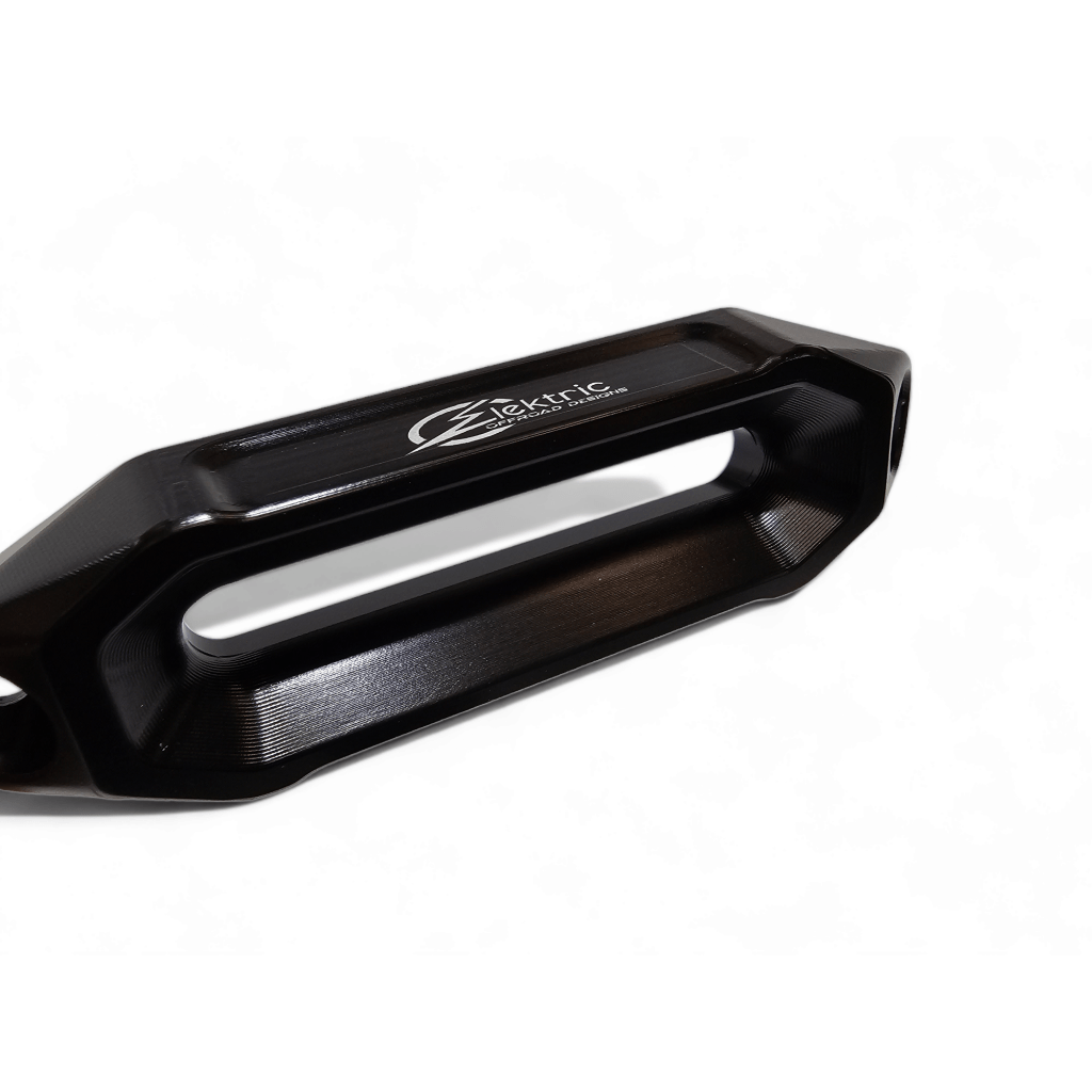Elektric Offroad Designs UTV Winch Fairlead and Hook | Black - MojoMotoSport.com