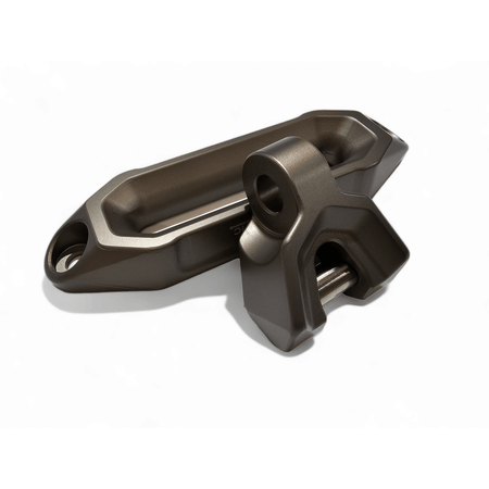 Elektric Offroad Designs UTV Winch Fairlead and Hook | Gunmetal - MojoMotoSport.com