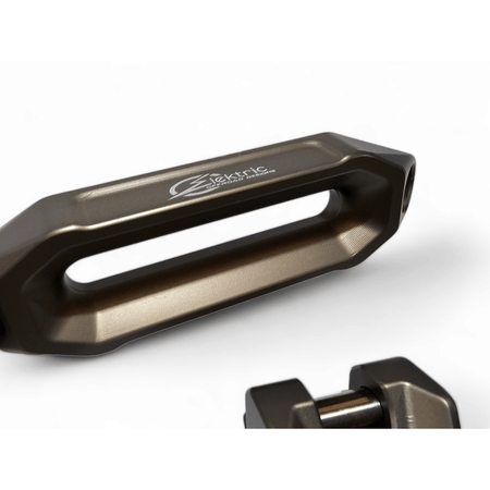 Elektric Offroad Designs UTV Winch Fairlead and Hook | Gunmetal - MojoMotoSport.com