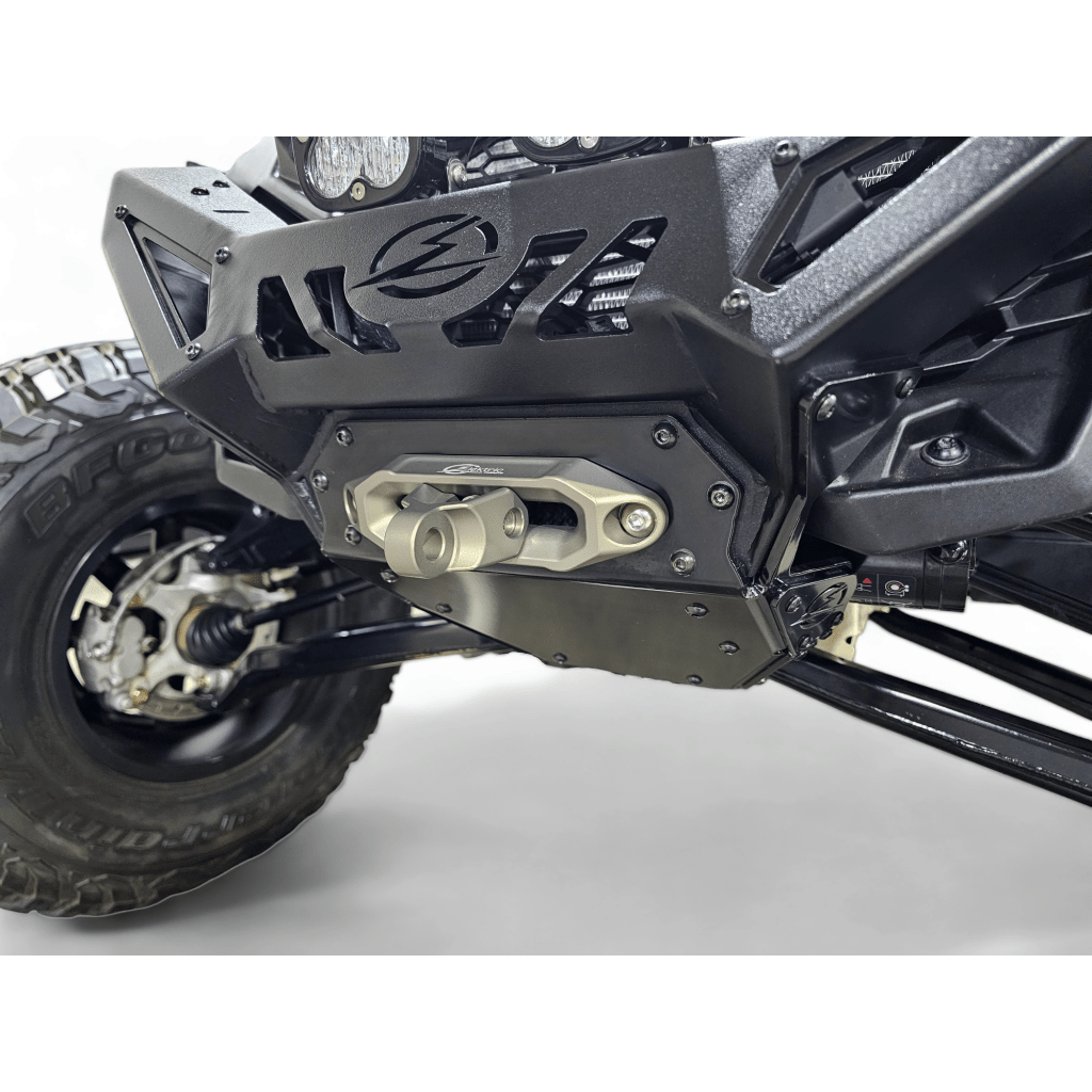 Elektric Offroad Designs UTV Winch Fairlead and Hook | Gunmetal - MojoMotoSport.com