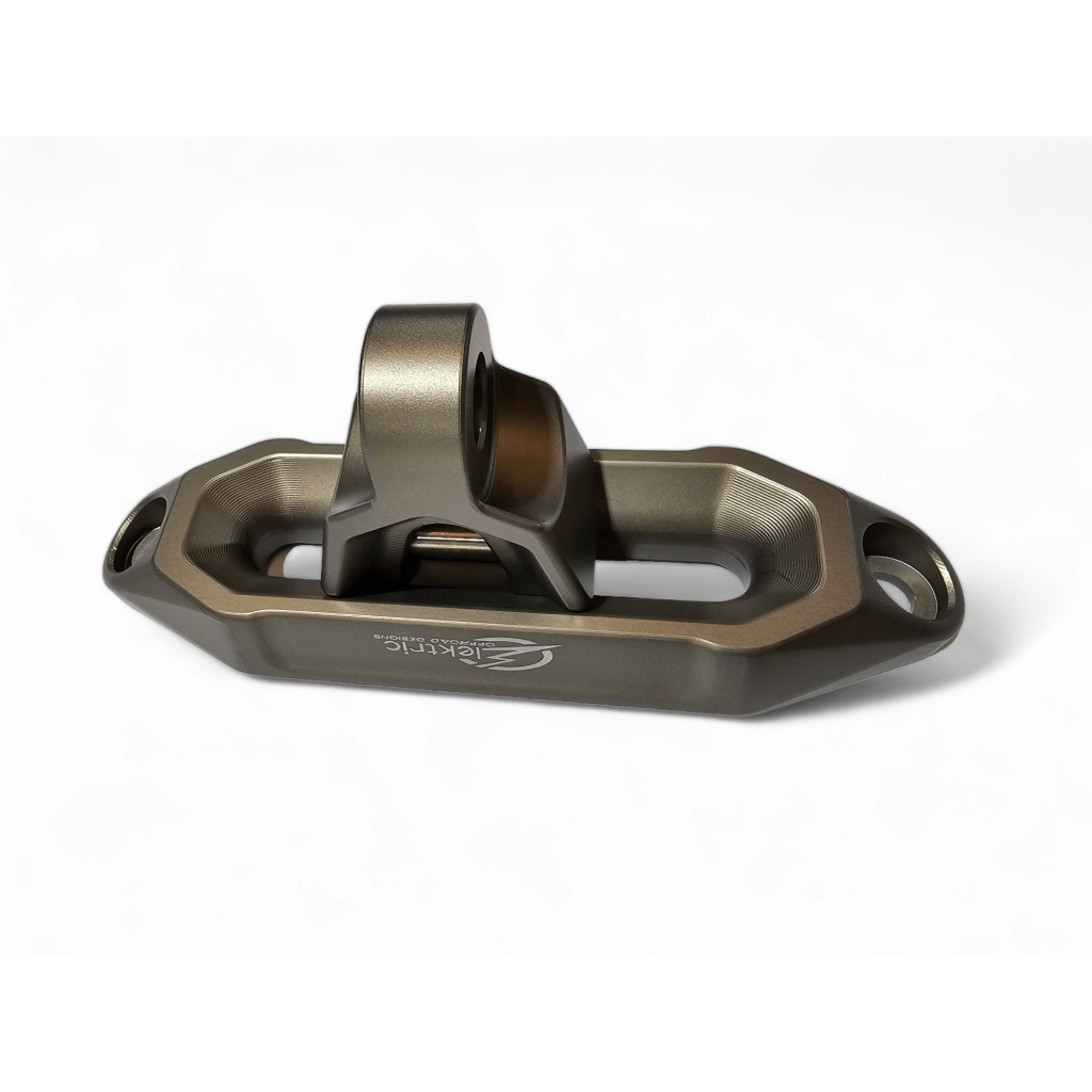 Elektric Offroad Designs UTV Winch Fairlead and Hook | Gunmetal - MojoMotoSport.com