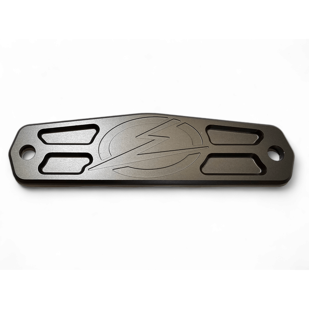 Elektric Offroad Designs UTV Winch Fairlead Cover Plate | Gun Metal - MojoMotoSport.com