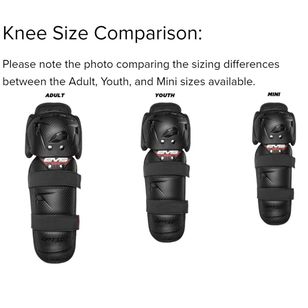 EVS Option Knee/Shin Guards | OPTK16 - BK - MojoMotoSport.com