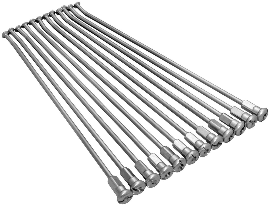 Excel front wheel spoke set with stainless steel spokes and aluminum nipples