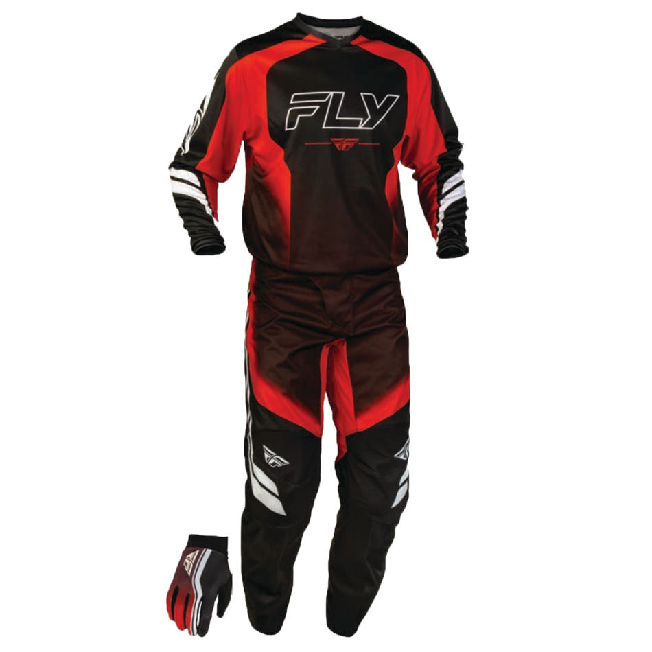 Fly Racing 2027 F-16 Raze Gearset XL/5XL - Black/Red/White