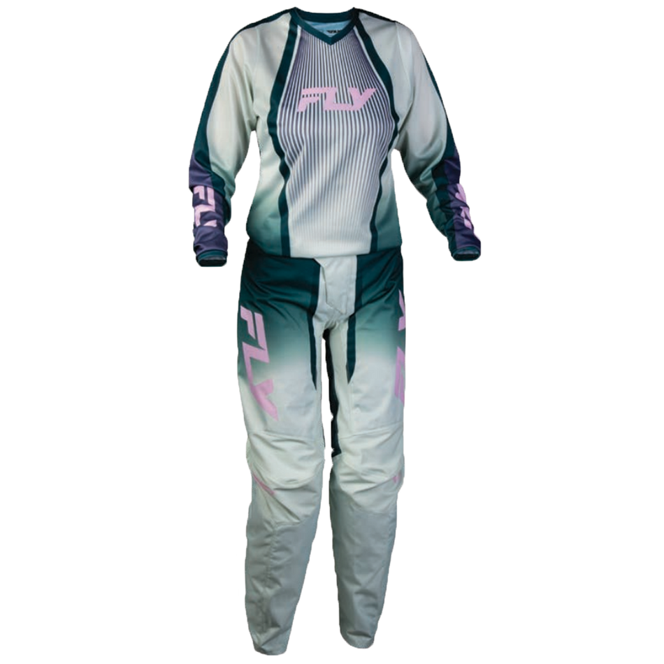 Fly Racing 2027 Women's F-16 Lift Gearset - Green/Purple/Pink