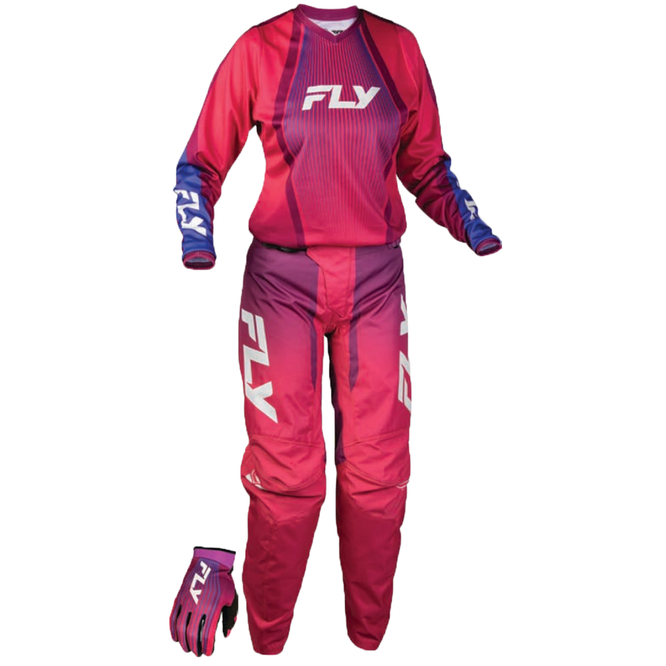 Fly Racing 2027 Women's F-16 Lift Gearset - Pink/Purple/White