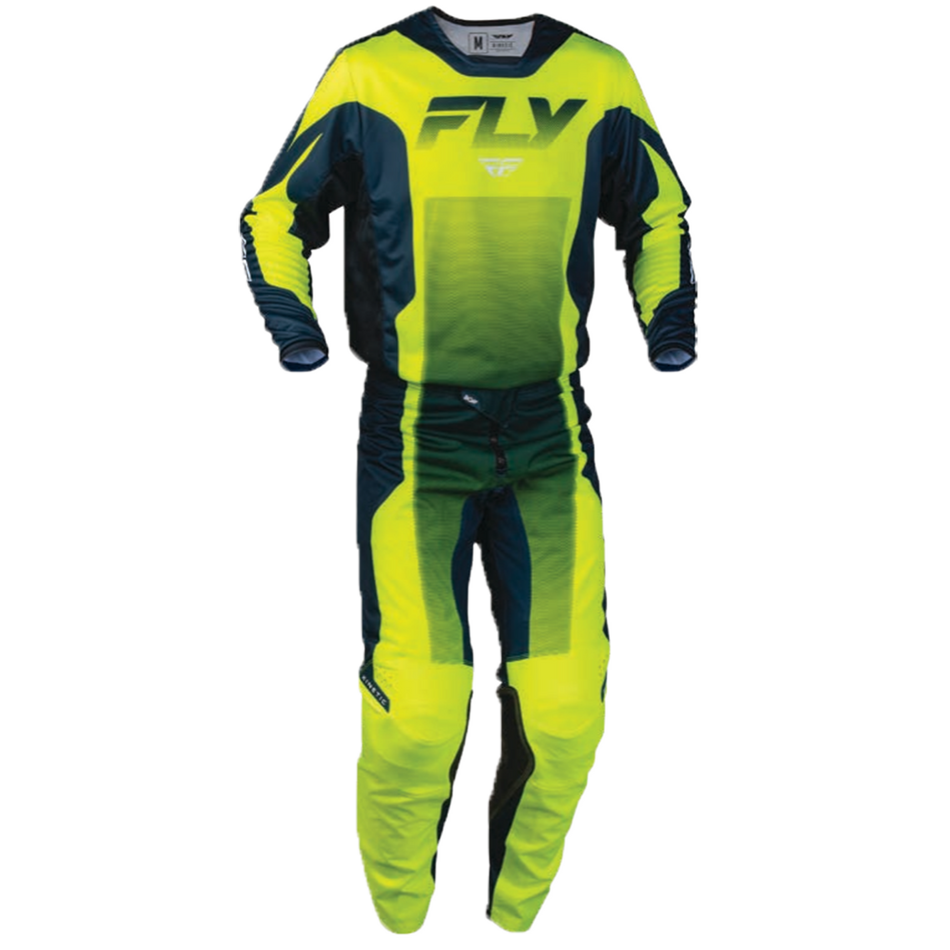 Fly Racing 2027 Kinetic Fade Gearset - Navy/Hi-Vis/White