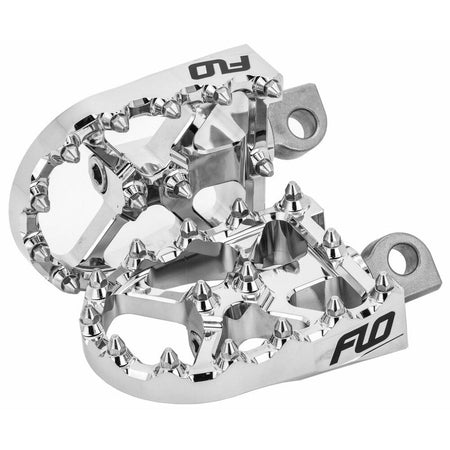 FLO Bmx Style Footpegs Chrome | FPEG - 800V3CR - MojoMotoSport.com