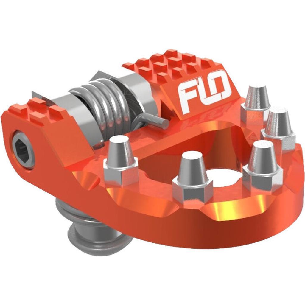 FLO Folding Tip Brake Pedals Orange KTM/HUSQ/GAS | MXBP - 521ORG - MojoMotoSport.com