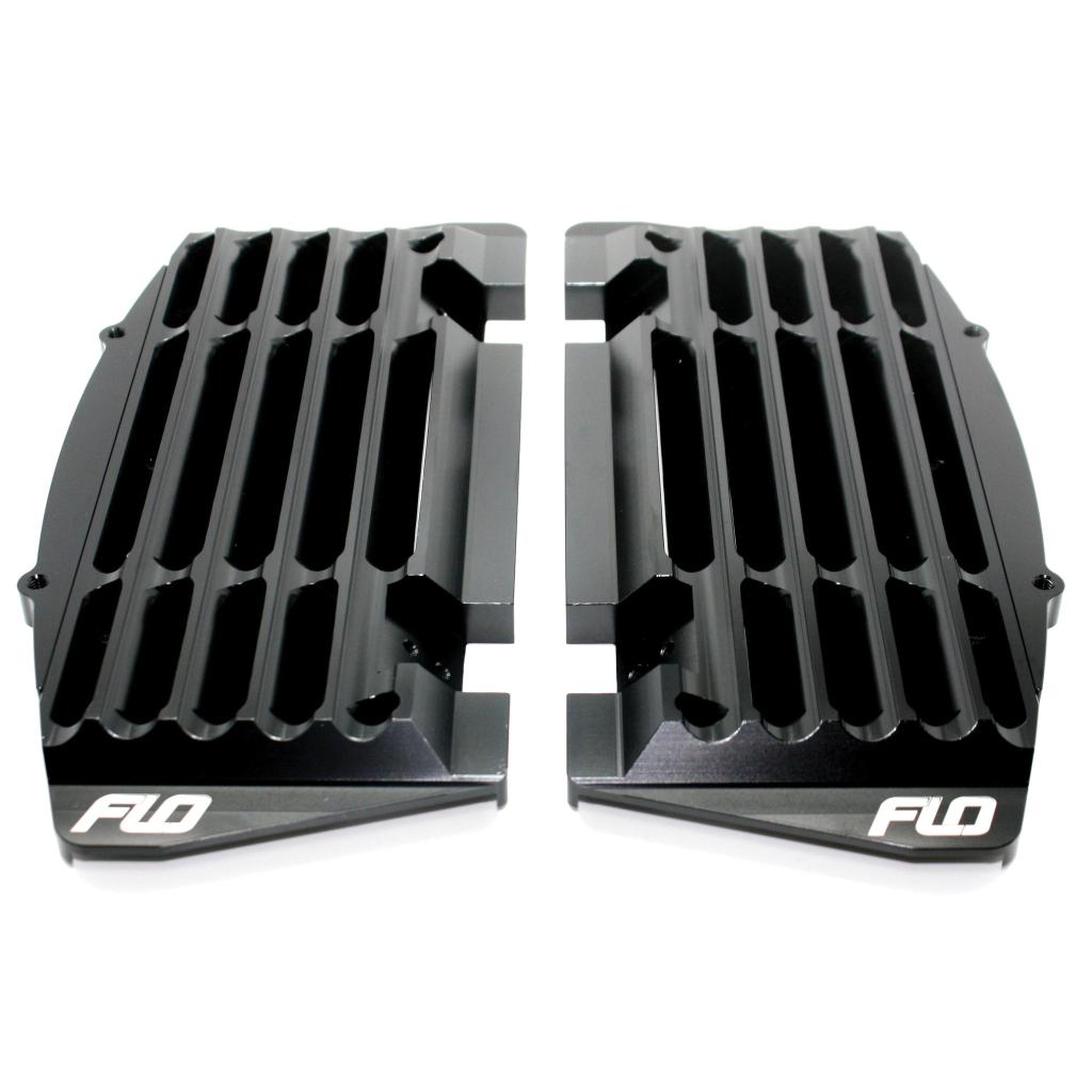 FLO High Flow Radiator Braces Black | FLO751BLK - MojoMotoSport.com
