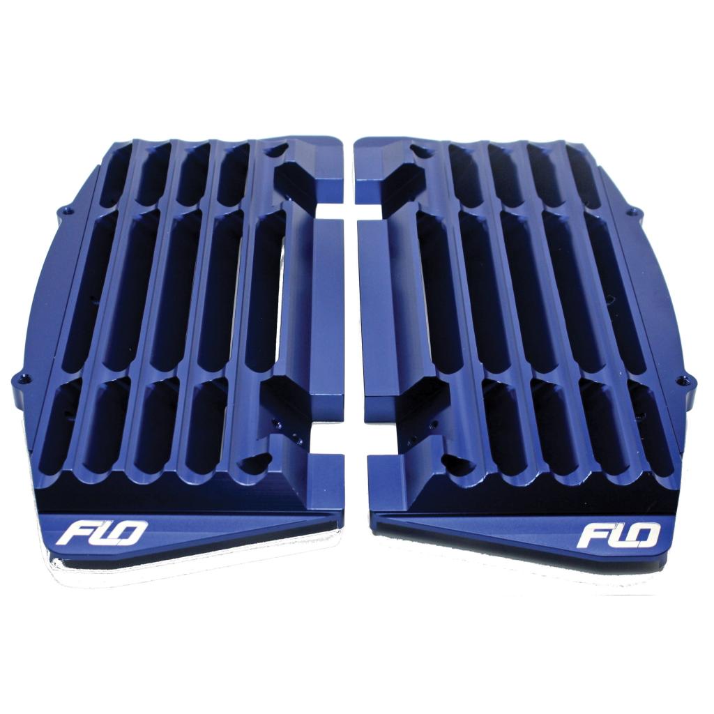 FLO High Flow Radiator Braces Blue | FLO751BLU - MojoMotoSport.com