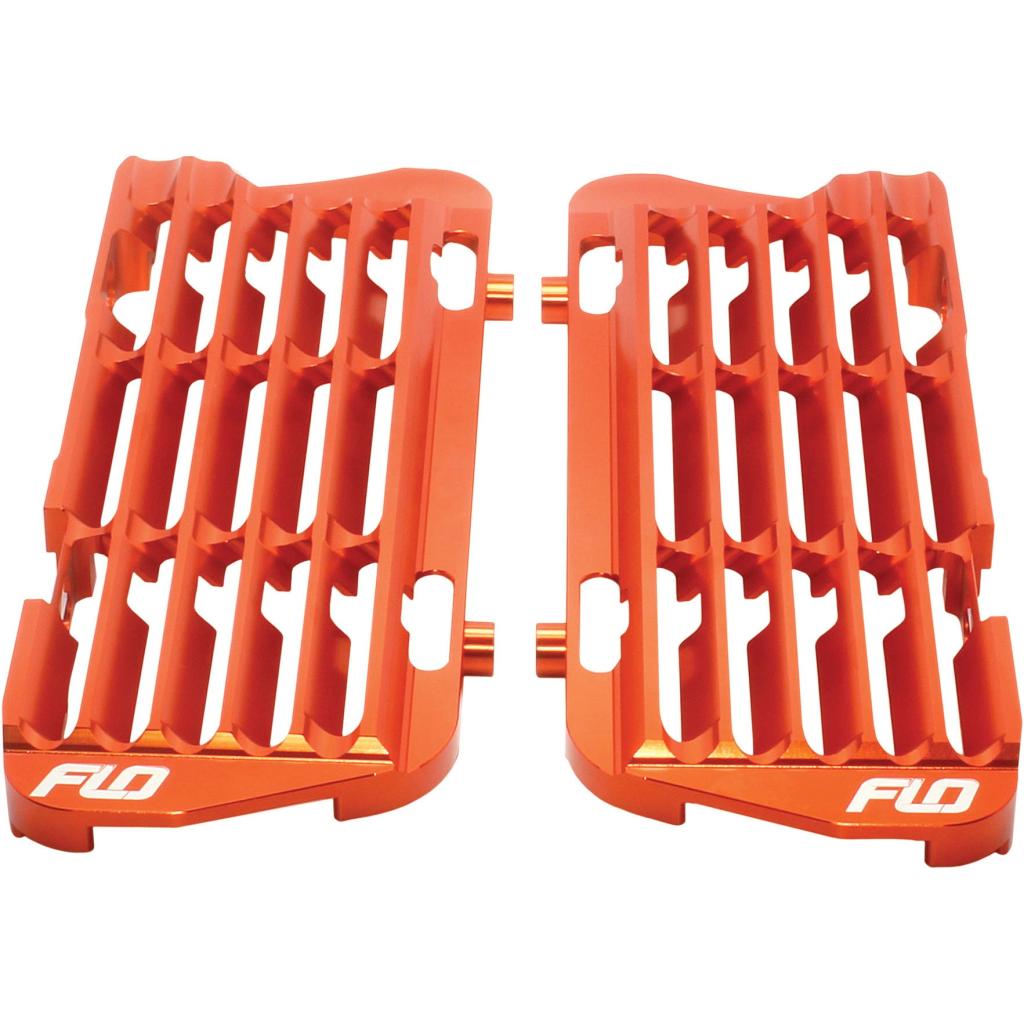 FLO High Flow Radiator Braces Orange | FLO751ORG - MojoMotoSport.com