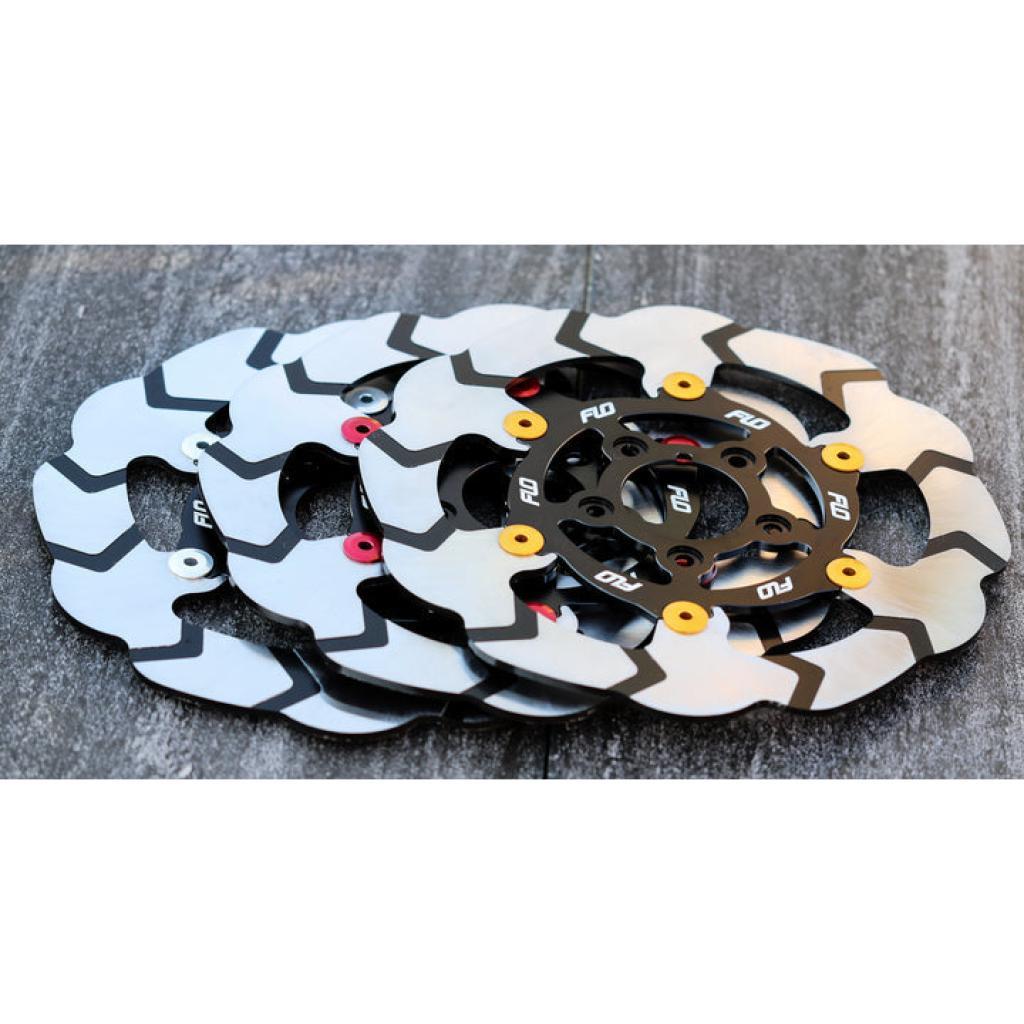 FLO M/D Floating Rotor 11.8 Front Silver HARLEY| HD - 901S - MojoMotoSport.com