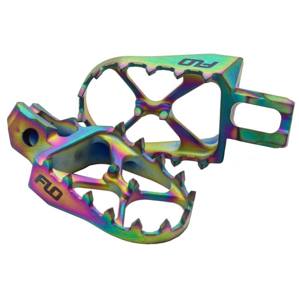 FLO Motorsports Titanium Jet Fuel Foot Pegs 2023+ KTM/Husqvarna & 2024+ GasGas | TI - 795 - 4JET - MojoMotoSport.com