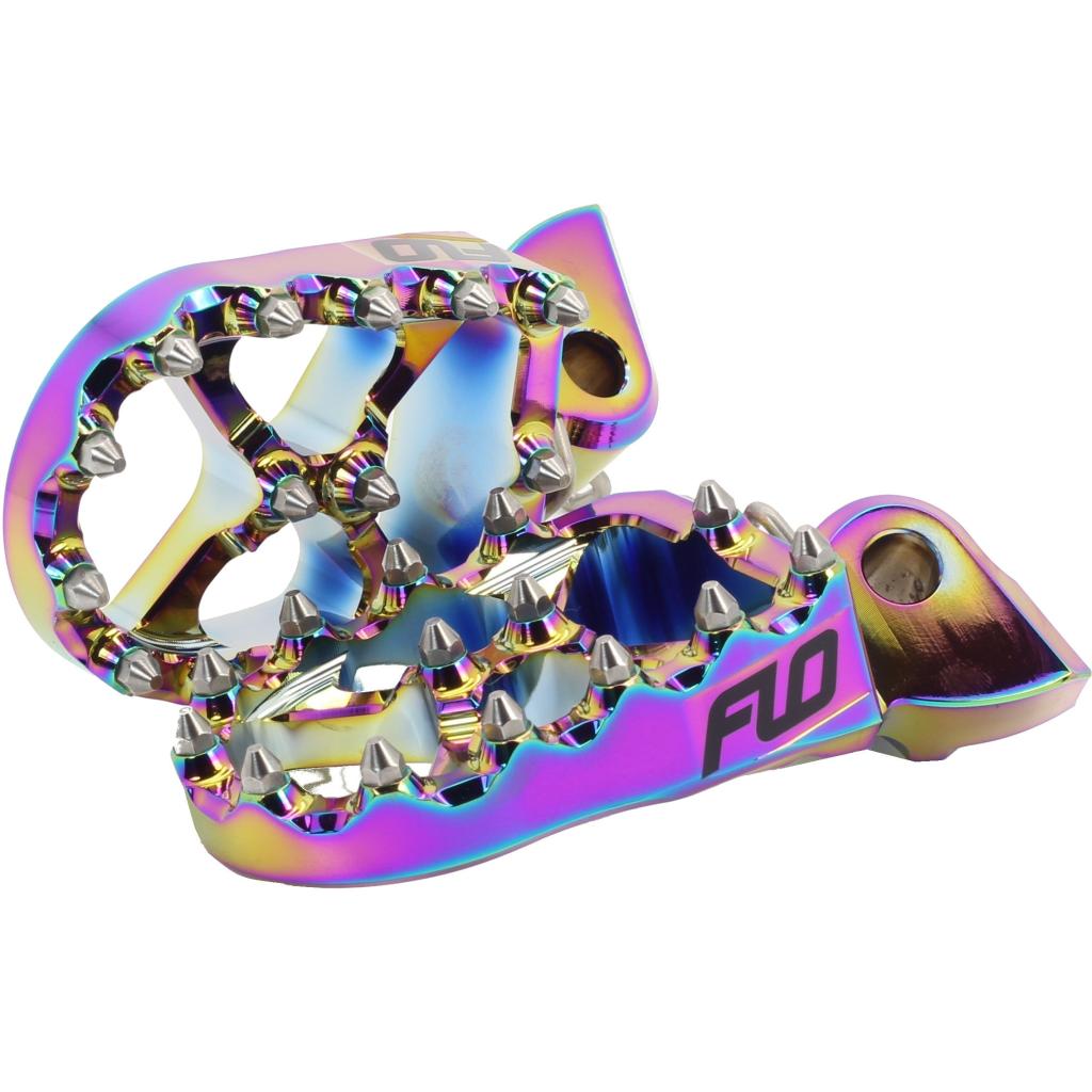 FLO Pro Series Foot Pegs Jet Fuel Hon/Kaw | FPEG - 792JET - MojoMotoSport.com