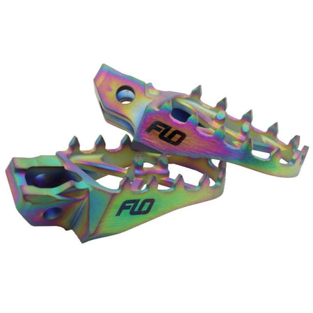 FLO Titanium Foot Pegs Jet Fuel KAWA/HON | TI - 792JET - MojoMotoSport.com