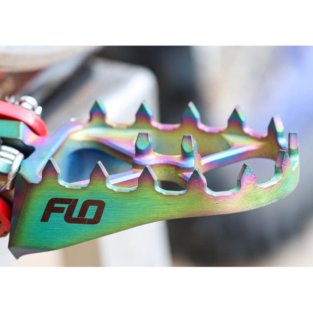 FLO Titanium Foot Pegs Yamaha | TI - 793 - MojoMotoSport.com