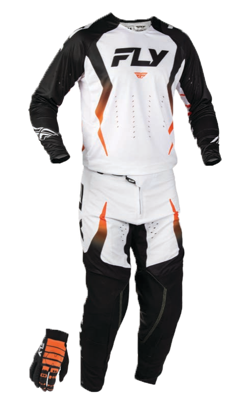 Fly Racing 2027 Evolution DST Gearset - White/Black/Orange