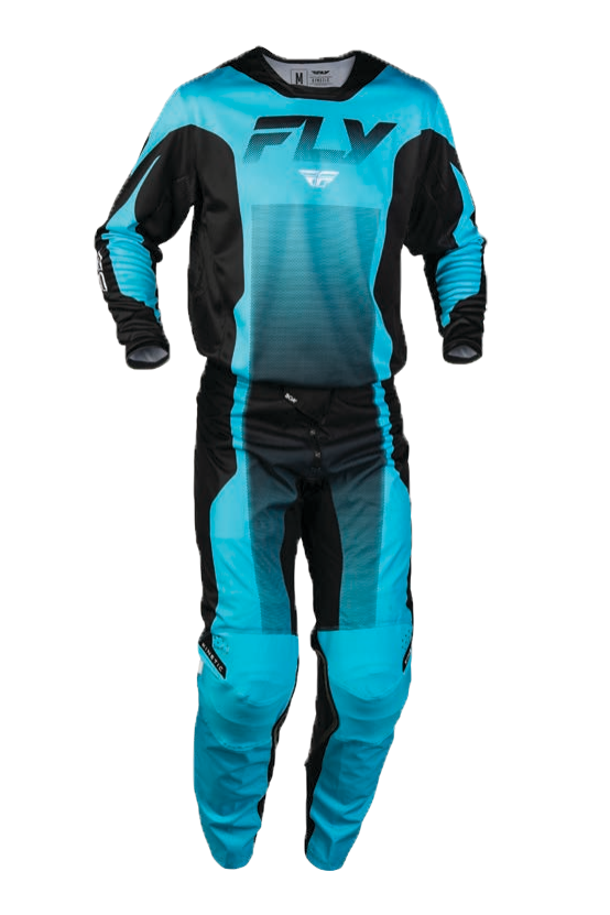 Fly Racing 2027 Kinetic Fade Gearset - Black/Blue/White
