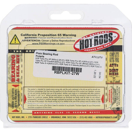 Hot Rods Plain Crankshaft Bearing | RBPLKIT - 27W - MojoMotoSport.com