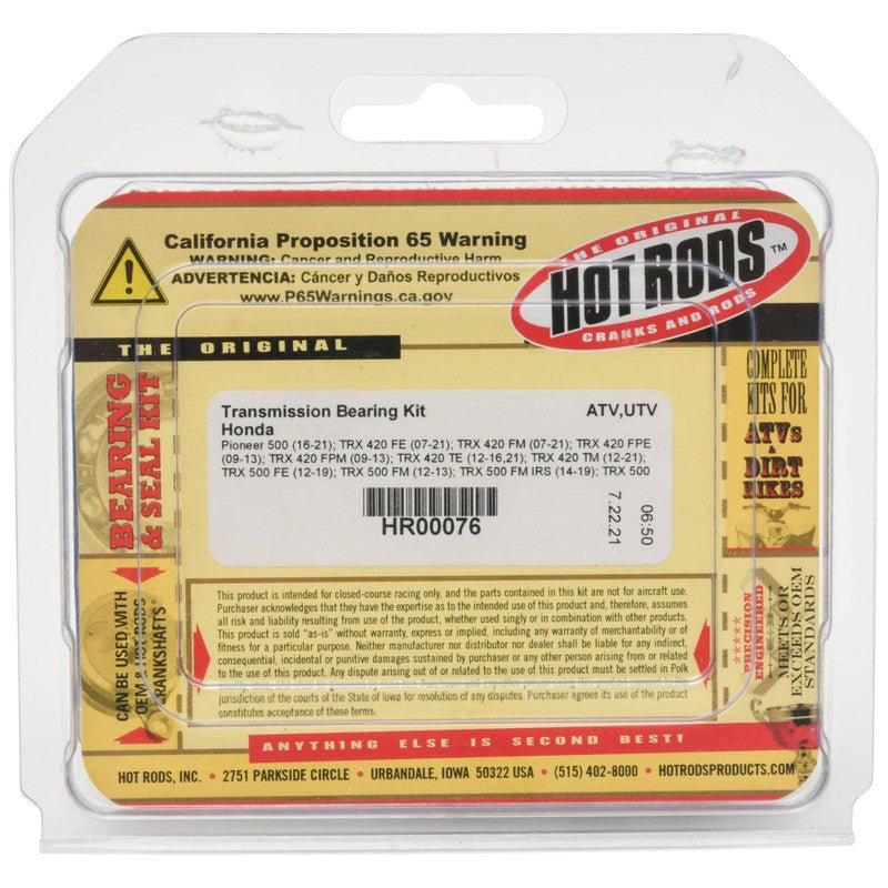 Hot Rods Transmission Bearing Kit | HR00076 - MojoMotoSport.com