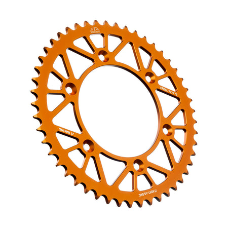 JT Sprockets RaceLite aluminum rear sprocket with precision CNC machined teeth