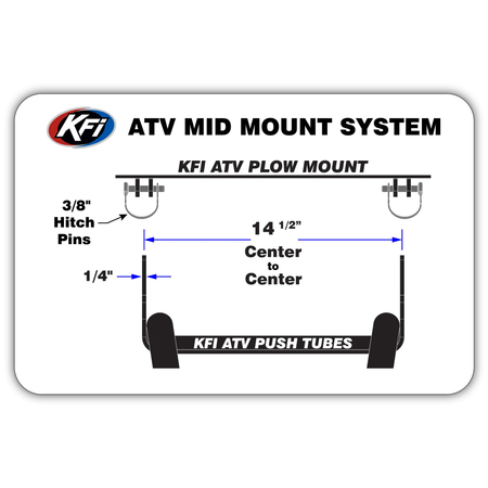 KFI ATV Mid Plow Mount Kit | 105630 - MojoMotoSport.com