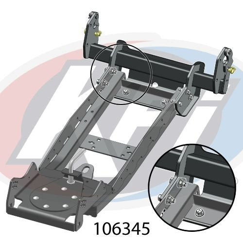 KFI Plow Mount Polaris Ranger | 106345 - MojoMotoSport.com