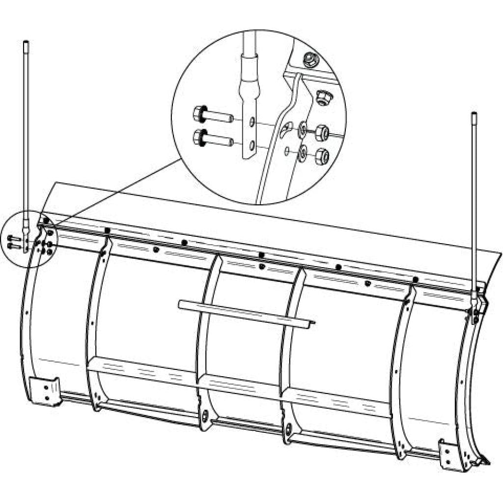 KFI Pro Poly High Vis Plow Markers | 106510 - MojoMotoSport.com