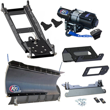 KFI Snowplow Kit Can - Am Defender with level kit - MojoMotoSport.com