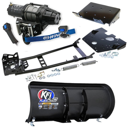 KFI Snowplow Kit fits 2008 - on Suzuki King Quad 400 4x4/AS/AF/ASi/FSi ATV - MojoMotoSport.com