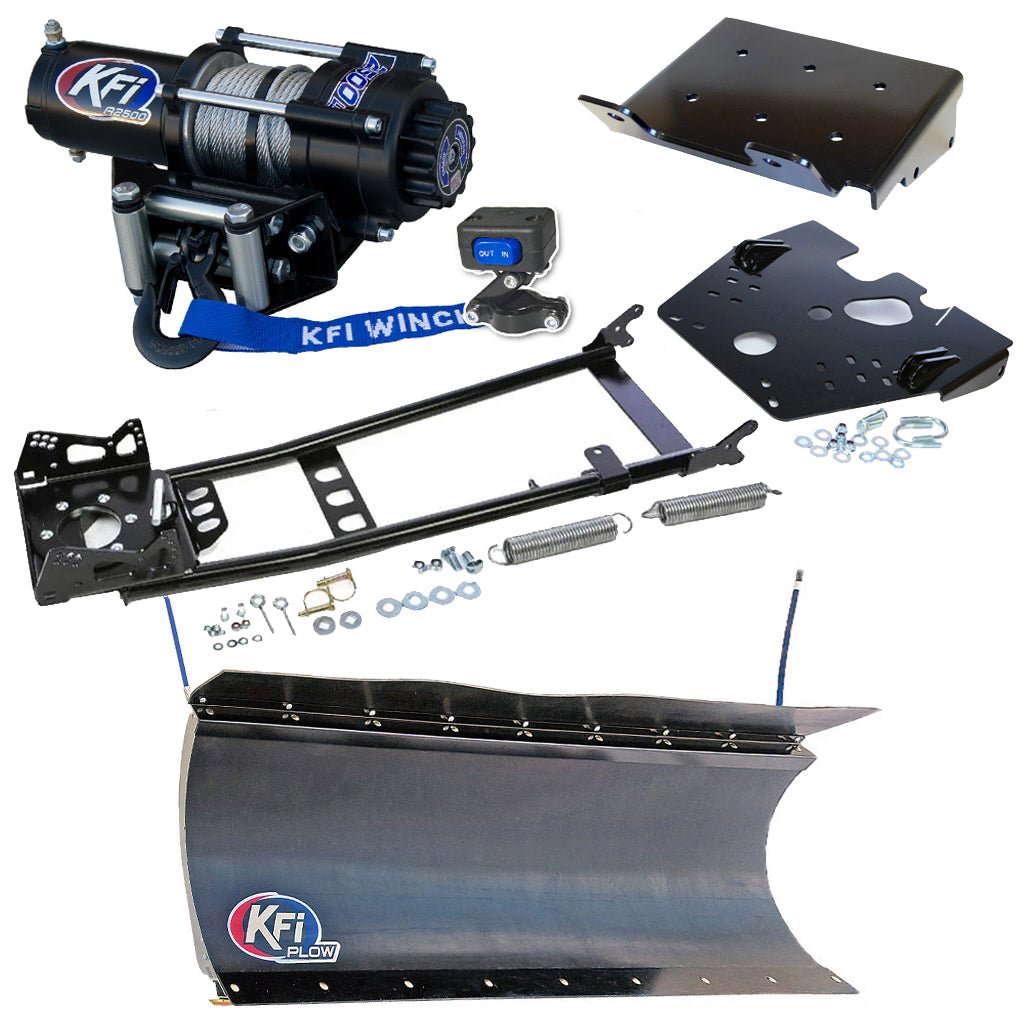 KFI Snowplow Kit fits 2008 - on Suzuki King Quad 400 4x4/AS/AF/ASi/FSi ATV - MojoMotoSport.com