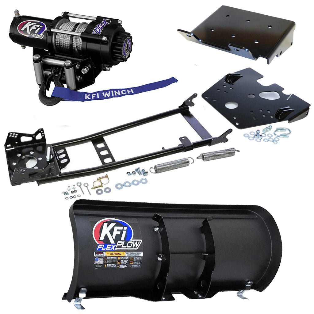 KFI Snowplow Kit fits 2008 - on Suzuki King Quad 400 4x4/AS/AF/ASi/FSi ATV - MojoMotoSport.com