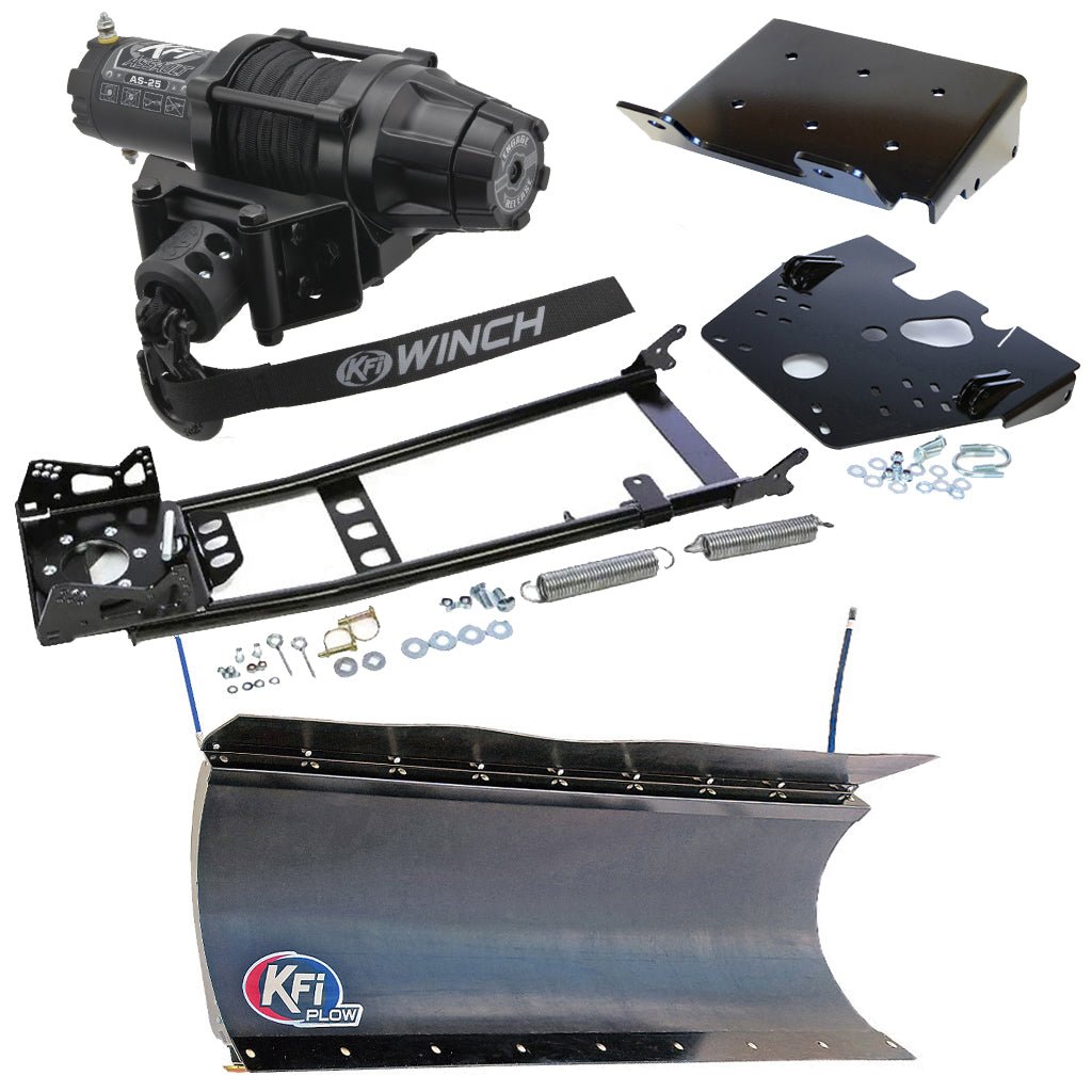 KFI Snowplow Kit fits 2008 - on Suzuki King Quad 400 4x4/AS/AF/ASi/FSi ATV - MojoMotoSport.com