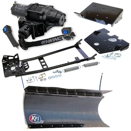 KFI Snowplow Kit fits 2008 - on Suzuki King Quad 400 4x4/AS/AF/ASi/FSi ATV - MojoMotoSport.com