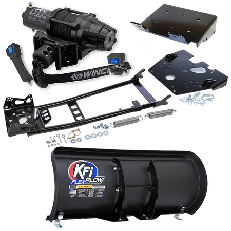 KFI Snowplow Kit fits 2008 - on Suzuki King Quad 400 4x4/AS/AF/ASi/FSi ATV - MojoMotoSport.com