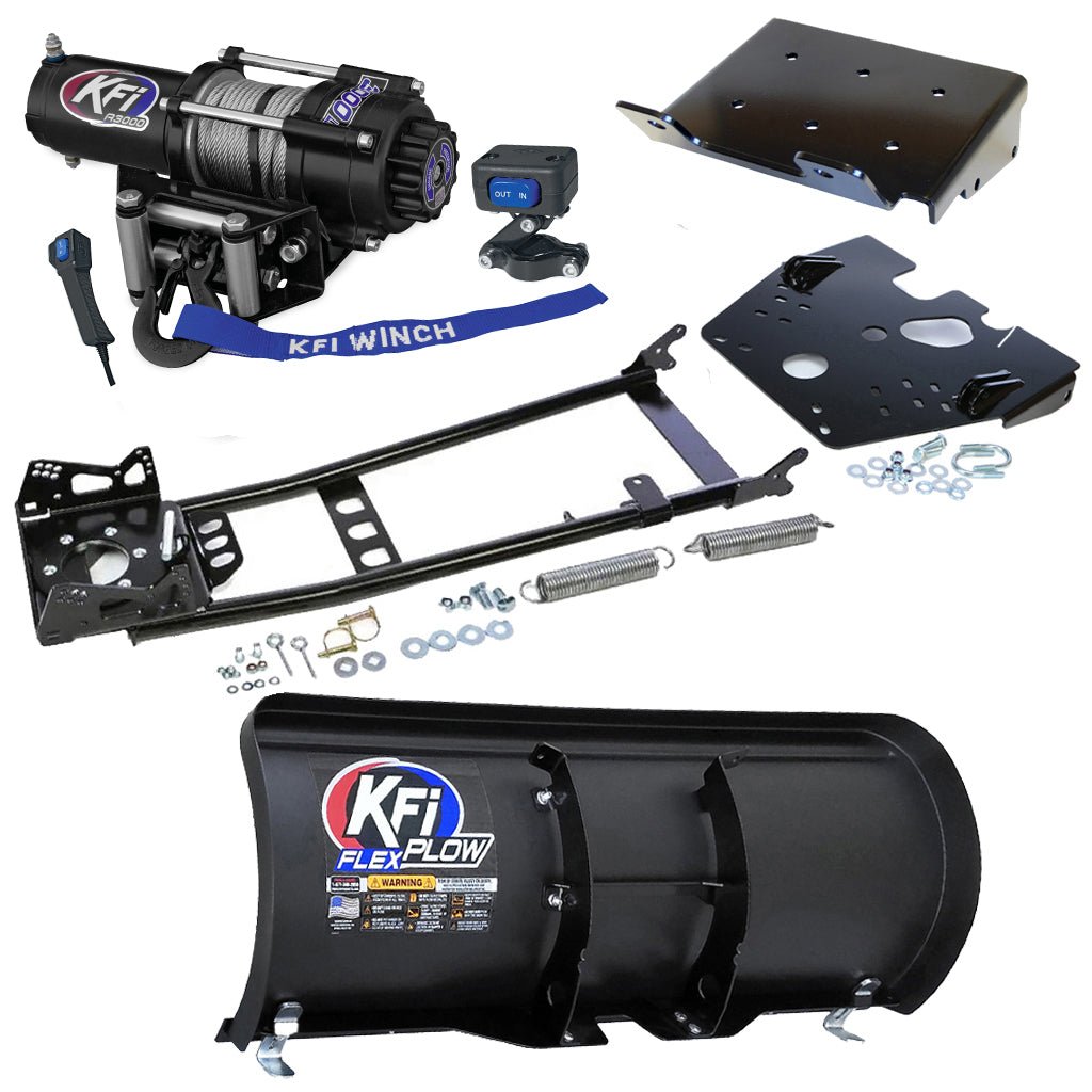 KFI Snowplow Kit fits 2008 - on Suzuki King Quad 400 4x4/AS/AF/ASi/FSi ATV - MojoMotoSport.com