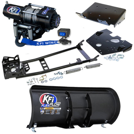 KFI Snowplow Kit fits 2008 - on Suzuki King Quad 400 4x4/AS/AF/ASi/FSi ATV - MojoMotoSport.com