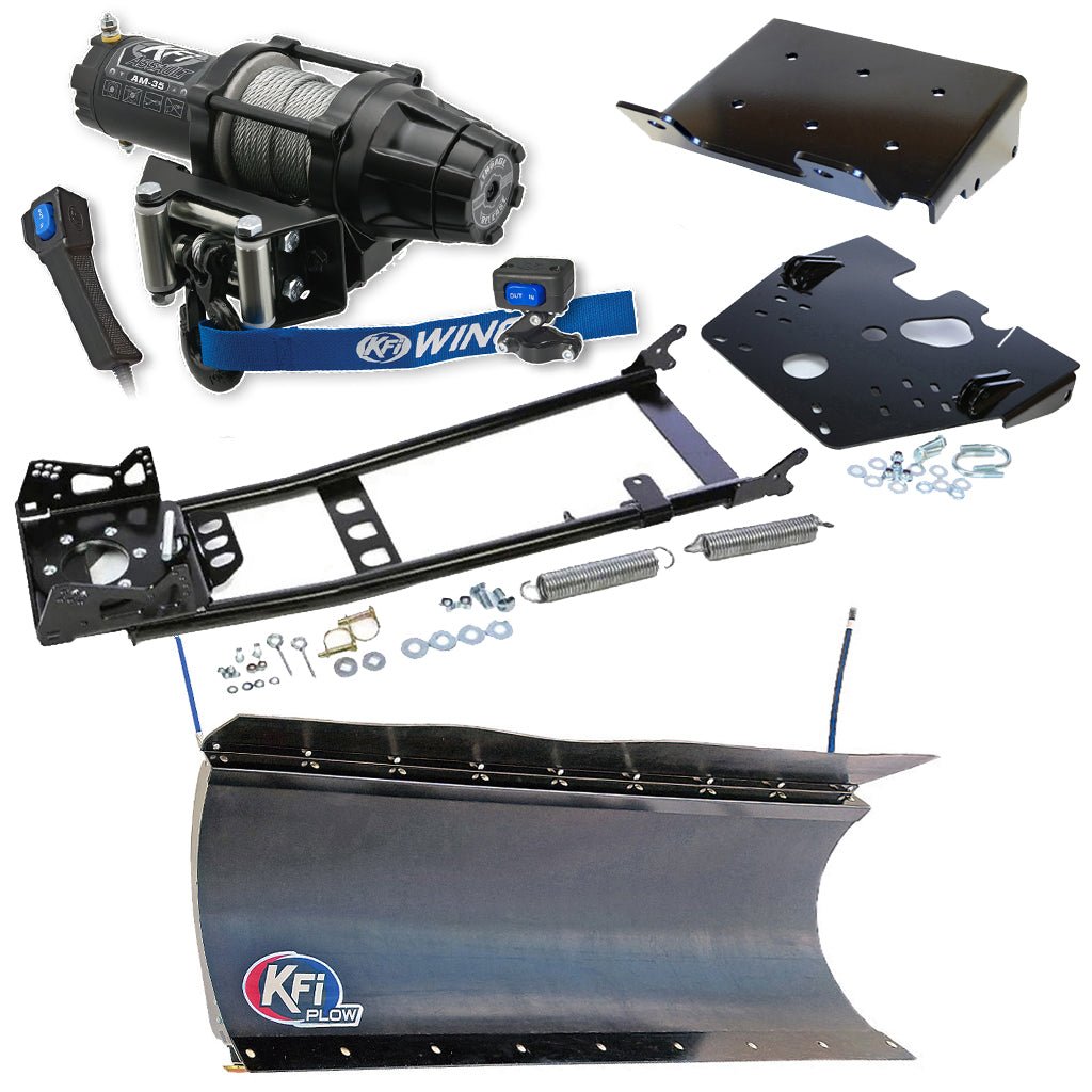 KFI Snowplow Kit fits 2008 - on Suzuki King Quad 400 4x4/AS/AF/ASi/FSi ATV - MojoMotoSport.com