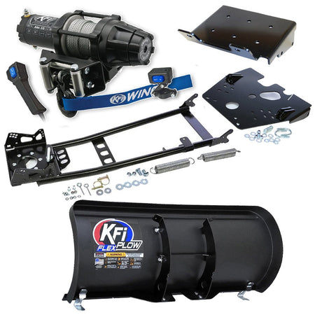 KFI Snowplow Kit fits 2008 - on Suzuki King Quad 400 4x4/AS/AF/ASi/FSi ATV - MojoMotoSport.com