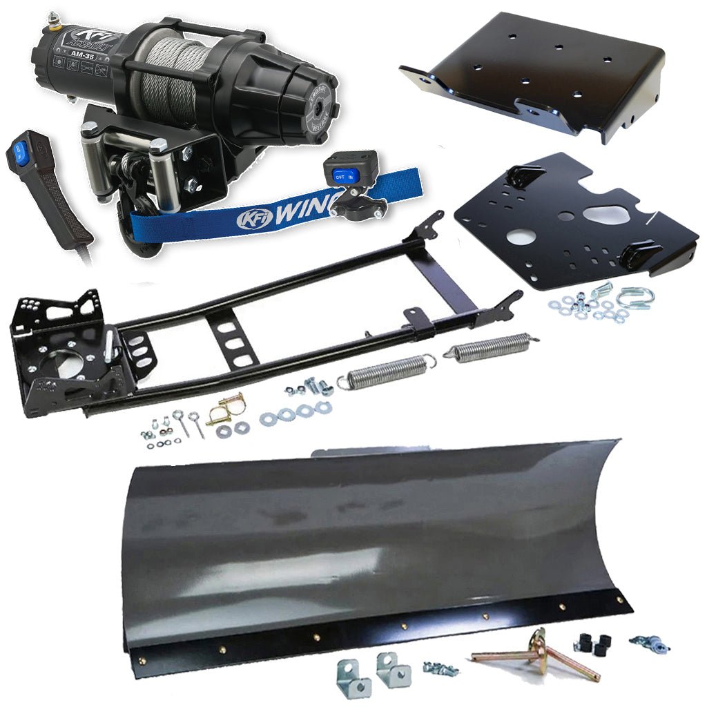KFI Snowplow Kit fits 2008 - on Suzuki King Quad 400 4x4/AS/AF/ASi/FSi ATV - MojoMotoSport.com