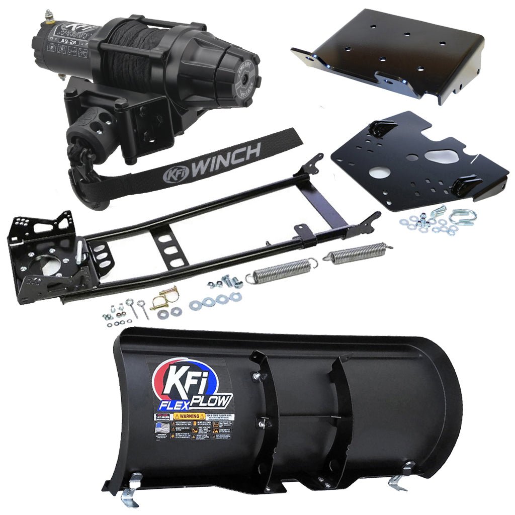 KFI Snowplow Kit fits 2008 - on Suzuki King Quad 400 4x4/AS/AF/ASi/FSi ATV - MojoMotoSport.com