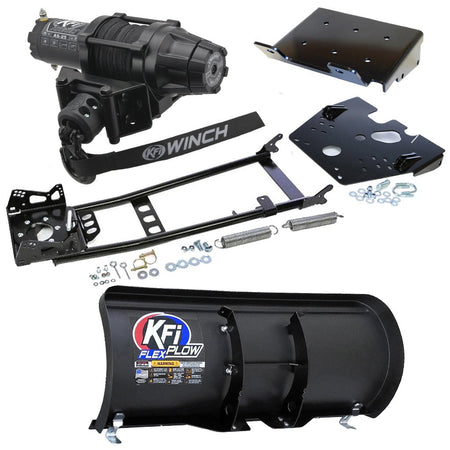 KFI Snowplow Kit fits 2008 - on Suzuki King Quad 400 4x4/AS/AF/ASi/FSi ATV - MojoMotoSport.com