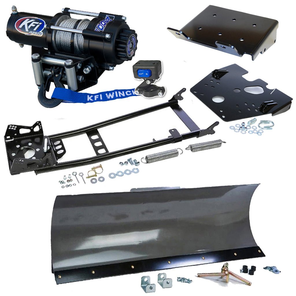 KFI Snowplow Kit fits 2008 - on Suzuki King Quad 400 4x4/AS/AF/ASi/FSi ATV - MojoMotoSport.com