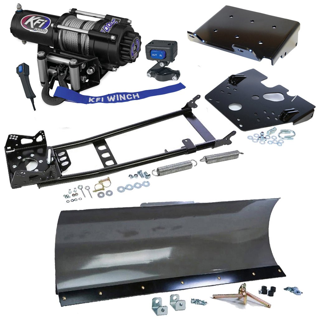 KFI Snowplow Kit fits 2008 - on Suzuki King Quad 400 4x4/AS/AF/ASi/FSi ATV - MojoMotoSport.com