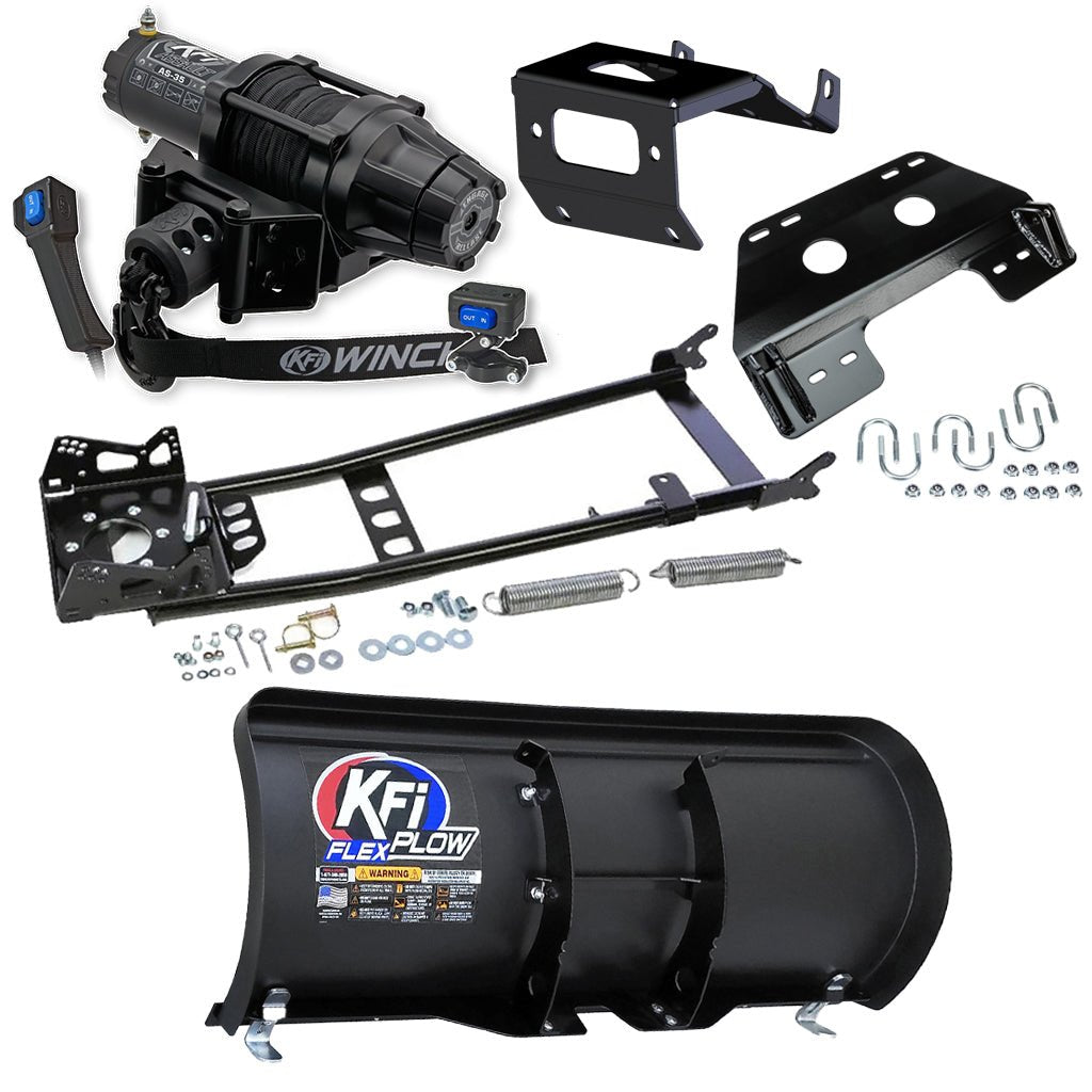 KFI Snowplow Kit fits 2014+ Honda TRX 500/520 Foreman & Rubicon & 2015+ TRX420 Rancher ATV - MojoMotoSport.com