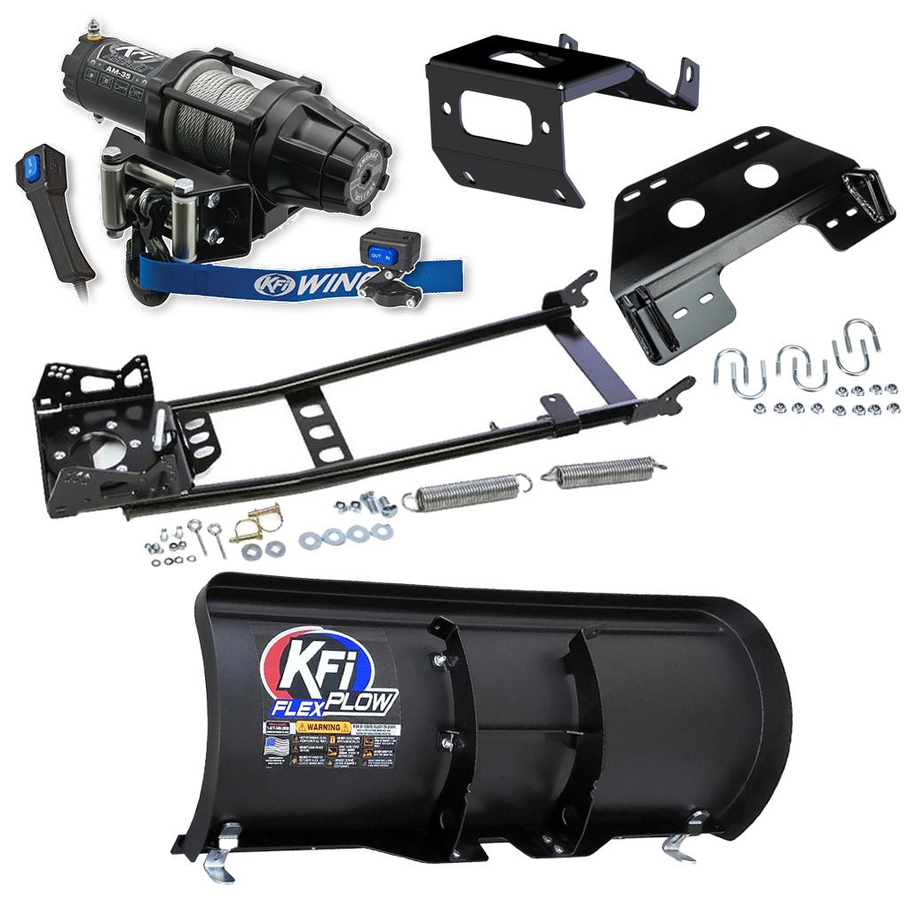 KFI Snowplow Kit fits 2014+ Honda TRX 500/520 Foreman & Rubicon & 2015+ TRX420 Rancher ATV - MojoMotoSport.com