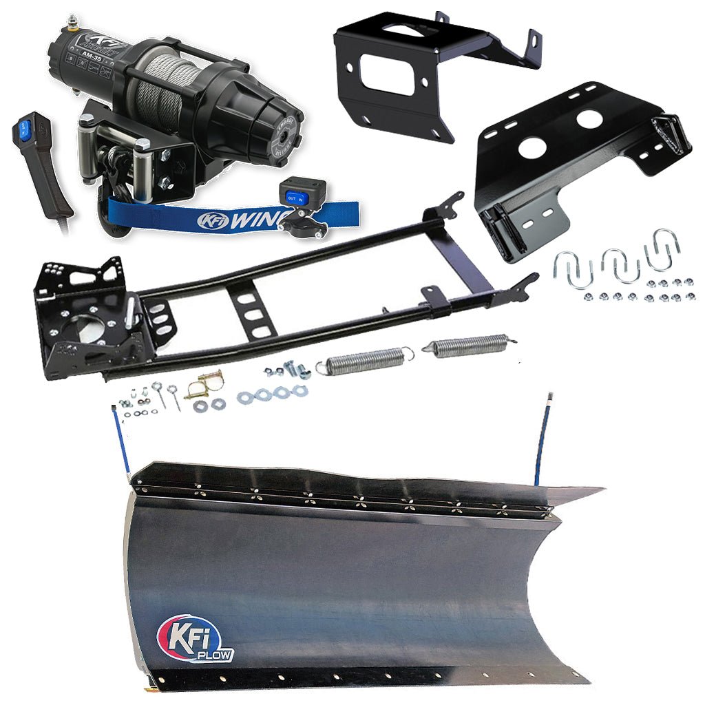 KFI Snowplow Kit fits 2014+ Honda TRX 500/520 Foreman & Rubicon & 2015+ TRX420 Rancher ATV - MojoMotoSport.com