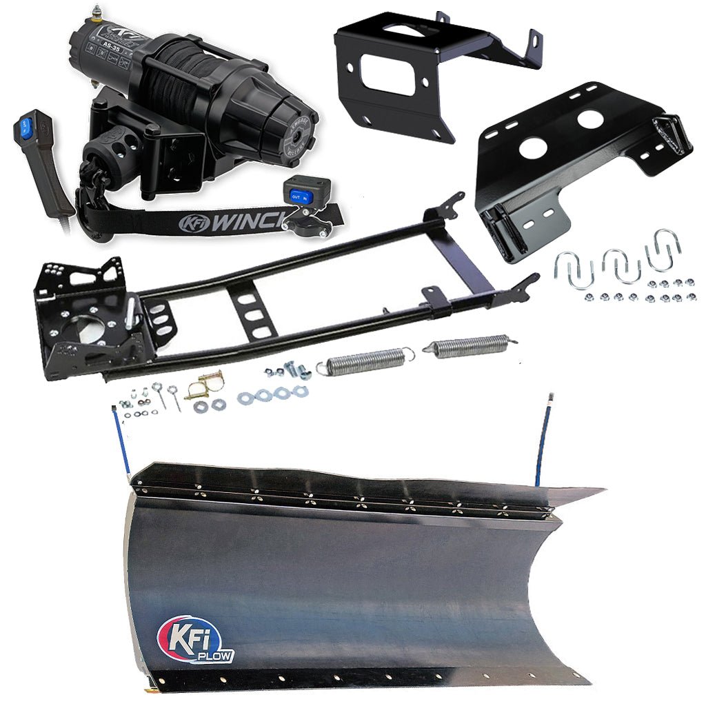 KFI Snowplow Kit fits 2014+ Honda TRX 500/520 Foreman & Rubicon & 2015+ TRX420 Rancher ATV - MojoMotoSport.com